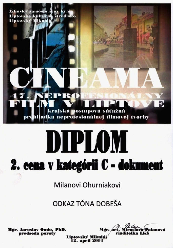 018-Cineama krajská 2.miesto 2014