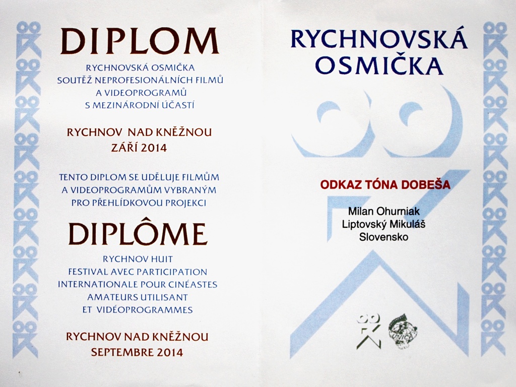025-Rychnovská Osmička Diplom  2014