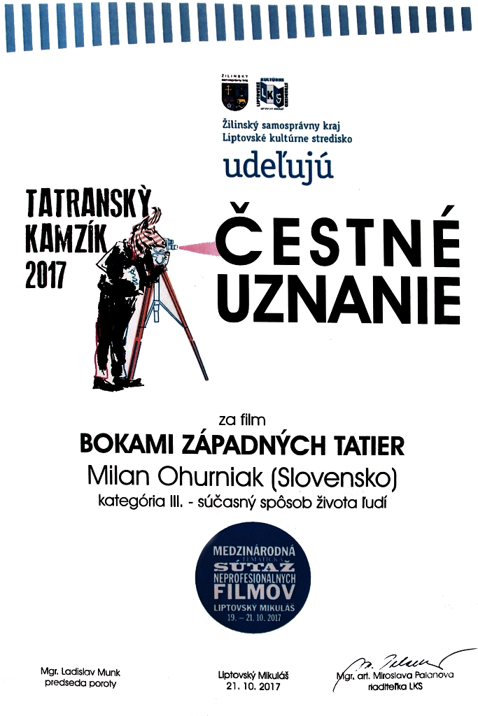 043-Tatranský Kamzík - čestné uznanie 2017
